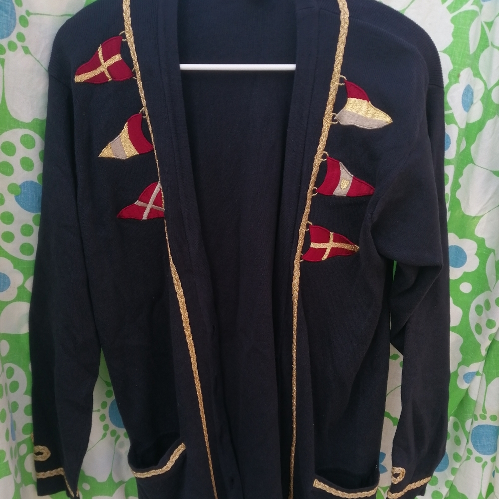 Vtg Cappagallo Cardigan S